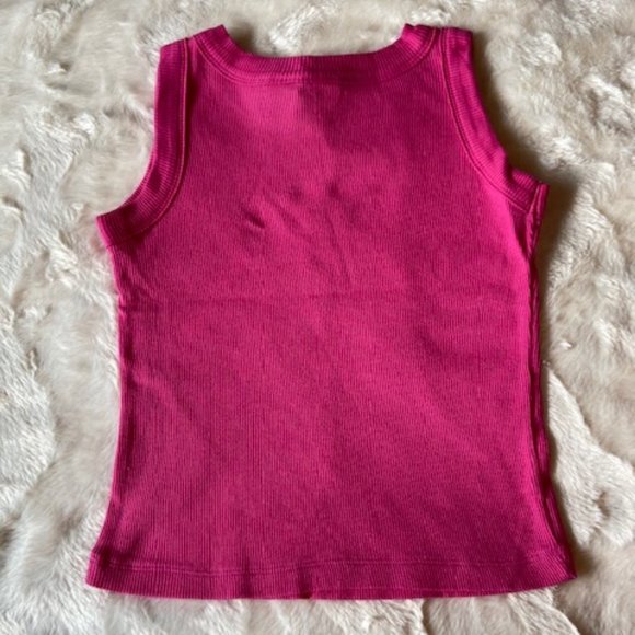 3/$25 Circo Sleeveless fuchsia tank top Girl's Size 6/6X - Picture 6 of 8